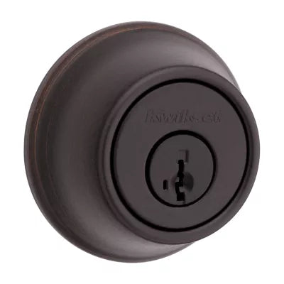 Kwikset 660 Single Cylinder Deadbolt Keyed One Side - featuring SmartKey (Venetian Bronze)