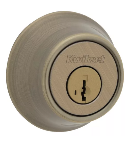 Kwikset 660 Single Cylinder Deadbolt Keyed One Side - featuring SmartKey (Venetian Bronze)