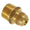 BrassCraft 3/8 in. O.D. Tube (9/16-24 Thread) x 3/8 in. MIP (Tapped 1/8 in. FIP)