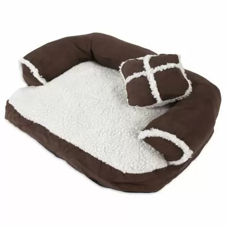 Petmate Aspen Pet Sofa Bed With Bonus Pillow (20 x 16) - Assorted Colors