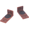 United States Hardware Brown Plastic 1-3/4 Drawer Glide (2-Pack)