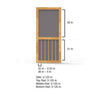 Screen Tight Five Bar Wood Screen Door
