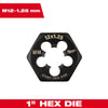 Milwaukee M12-1.25 mm 1-Inch Hex Threading Die