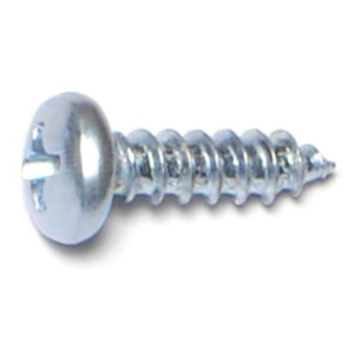 Monster Fastener Zinc Plated Steel Phillips Pan Head Sheet Metal Screws