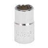 Vulcan Drive Standard Socket Metric 1/2 Drive 12-Point Chrome Vanadium Steel Chrome