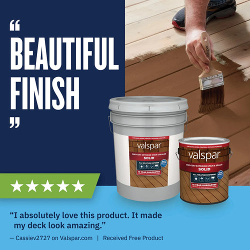 Valspar® One-Coat Solid Stain & Sealer