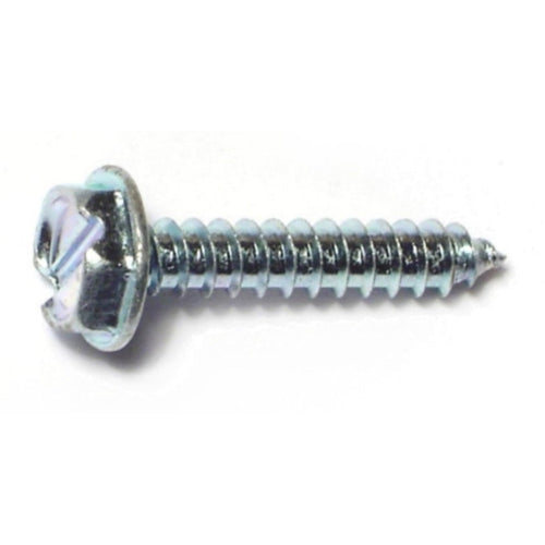 Monster Fastener Zinc Slotted Hex Head Sheet Metal Screws