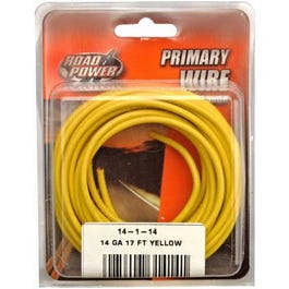 Primary Wire, Yellow, 14-Ga., 17-Ft.