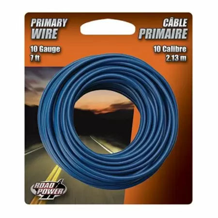Southwire 10 Gauge Primary Wire, Blue - 7 ft.