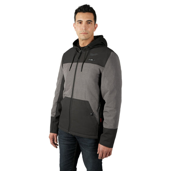 M12™ Heated AXIS™ Hooded Jacket Kit Gray 2X