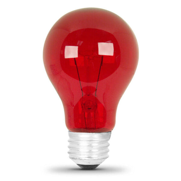 Feit Electric 25 Watt Transparent Red A19 Party Light