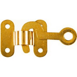 Brass Hook/ Staple, 2-Pk.