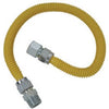 Gas Connector with Fitting, 3/4 x 3/4 Female/Male x 36-In.