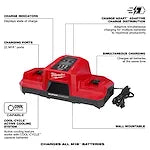 Milwaukee M18™ Dual Bay Simultaneous Super Charger