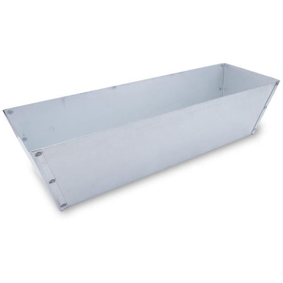 Marshalltown Drywall Mud Pan, 12-1/2 in L Bottom, 3 in W Bottom, Galvanized