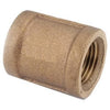 Pipe Fitting Coupling, Lead Free Brass, 1-In.
