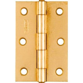 2-Pk., 3 x 2-In. Dull Brass Narrow Hinges
