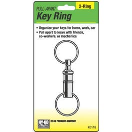 Pull-Apart Key Ring, Siver