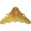 National Catalog V1854 9/16 In. x 1-1/4 In. Brass Decorative Corner Protector (4-Count)