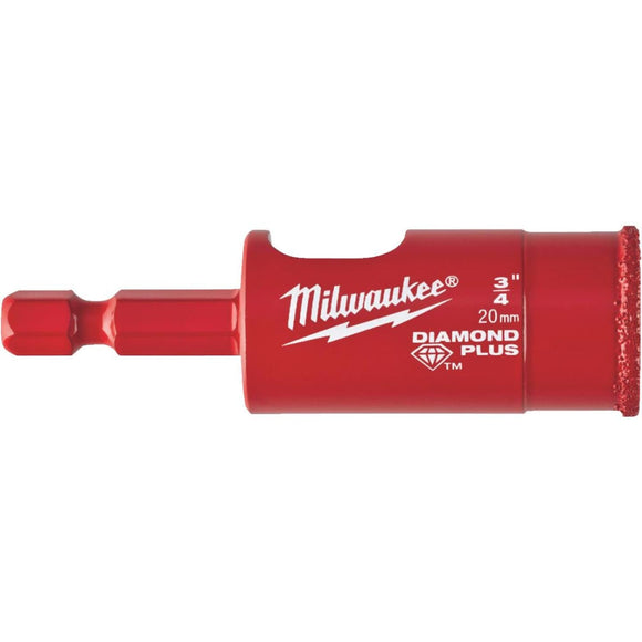 Milwaukee 3/4 In. x 2-1/8 In. Diamond Glass & Tile Drill Bit