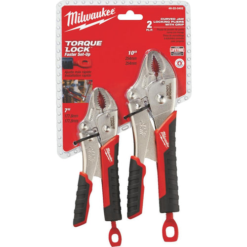 Milwaukee Torque Lock Overmold Grip Locking Pliers Set (2-Piece)