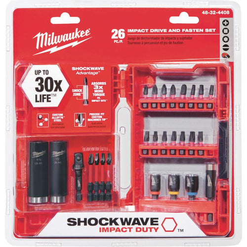 Milwaukee Shockwave Impact Screwdriver Bit Set (26-Piece)