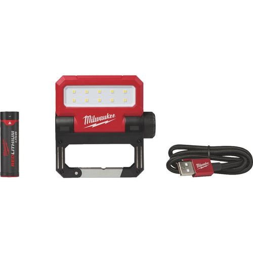 Milwaukee ROVER REDLITHIUM USB Rechargeable Pivoting Flood Cordless Work Light