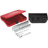 Milwaukee Metric 1/4 In. Drive 6-Point Ratchet & Socket Set (28-Piece)