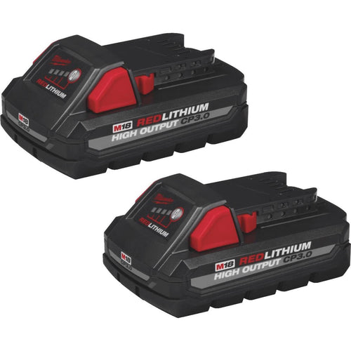 Milwaukee M18 REDLITHUM 18 Volt Lithium-Ion 3.0 Ah High Output CP3.0 Tool Battery (2-Pack)