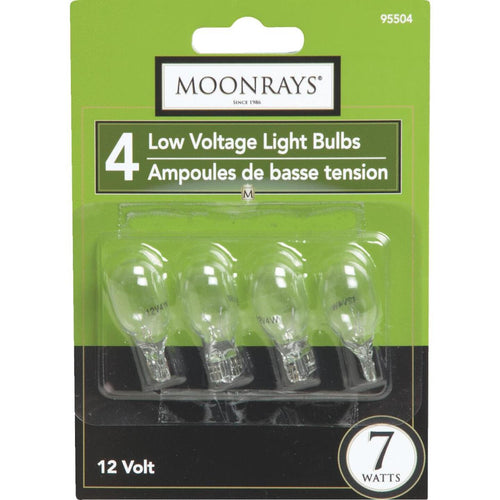 Moonrays 7W Clear T5 Wedge Base Landscape Low Voltage Light Bulb (4-Pack)