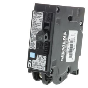 Siemens Low Voltage Plug-In Circuit Breaker Dual Function Arc-Fault/Ground-Fault Type