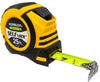 Komelon 25' x 1.06 Self-Lock Powerblade II Tape Measure, Yellow/Black