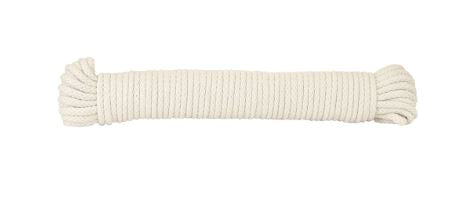 Wellington Natural Braided Cotton Clothesline Rope (7/32 in. D X