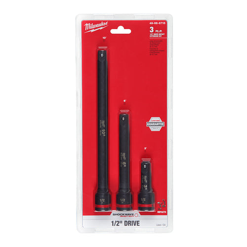 4PC SHOCKWAVE™ Impact Duty™ 1/2 Drive Extension Set