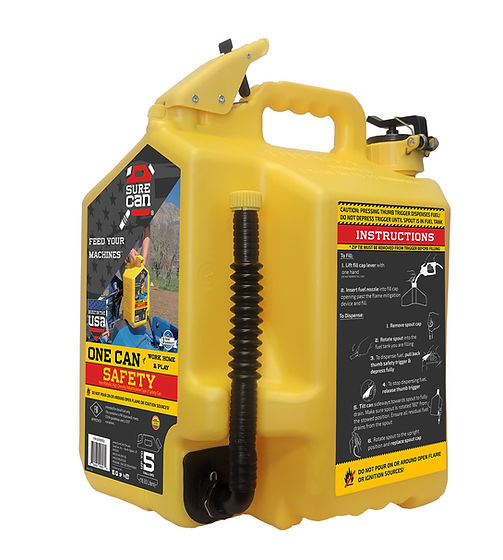 SureCan 5 Gallon Diesel Type II Safety Can, Yellow (5 Gallons, Yellow)