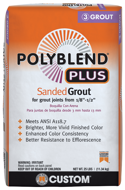 Custom Building Products Polyblend®Plus Sanded Grout (7 lbs)