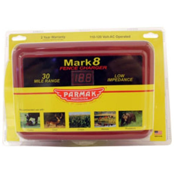 PARMAK MARK8 MULTIPOWER FENCE CHARGER (30 MILE, RED)